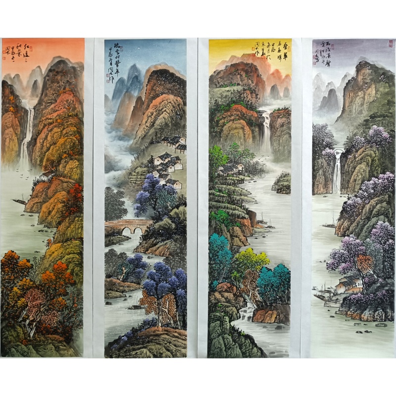 周卡四条屏 周卡（款）54504