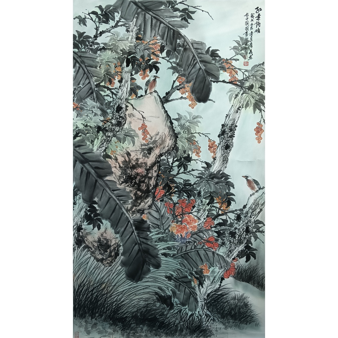 红叶诗情822014  王广义（款）