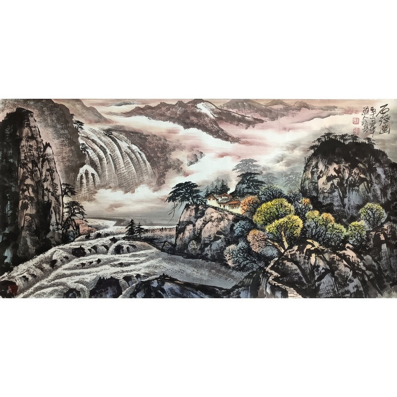石径幽  胡梦（款）  55670