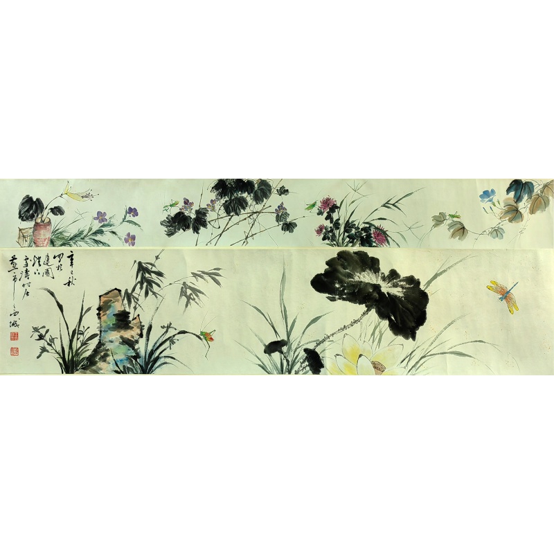 花鸟草虫长卷 王雪涛（款） 7569