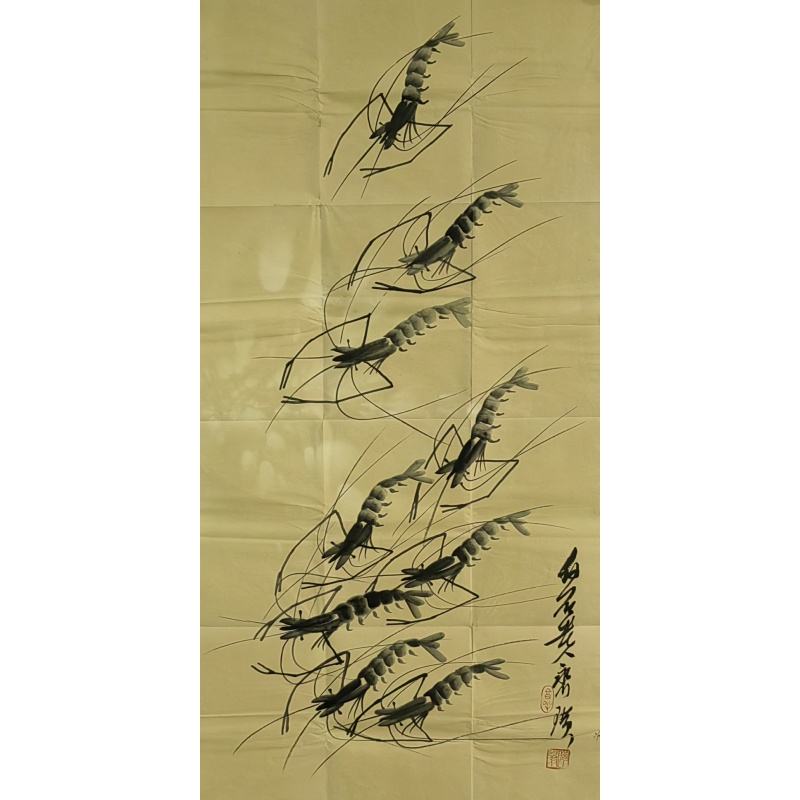 虾 齐白石（款） 55531