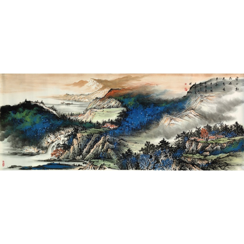 空山新雨后  赵书奎（款）  8007