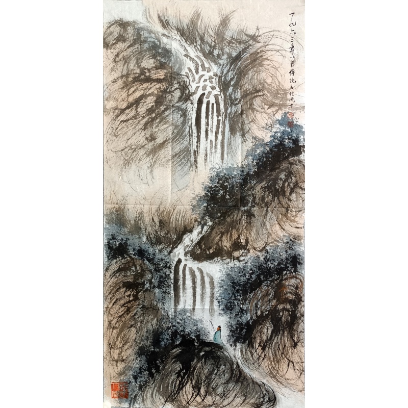 山水  傅抱石（款）  55666