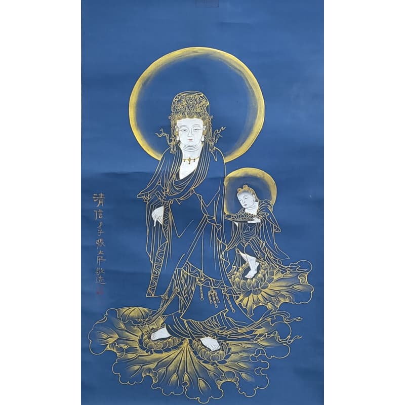 佛像 张大千（款） 824070