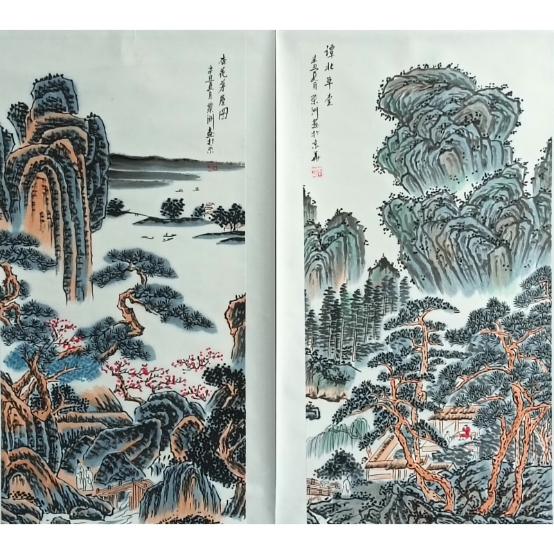 杏花茅屋图 谭北草堂 韩荣洲（款）822147