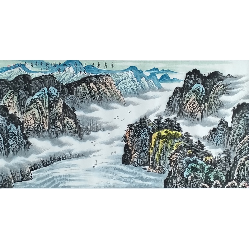 水秀长江（山水） 张朴野（款）822149