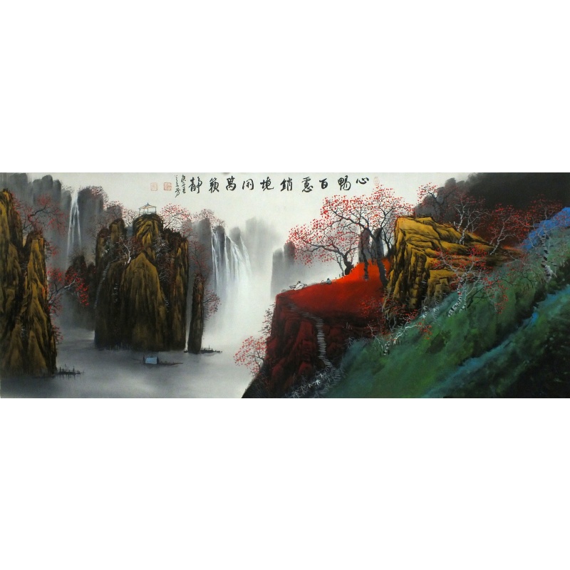心畅百意消境闲万籁静 康兰芳（款）1140