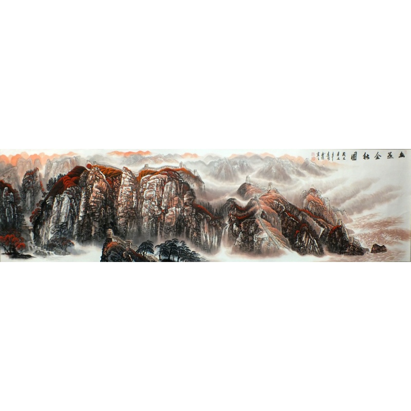 幽燕金秋图 李松森（款）1711