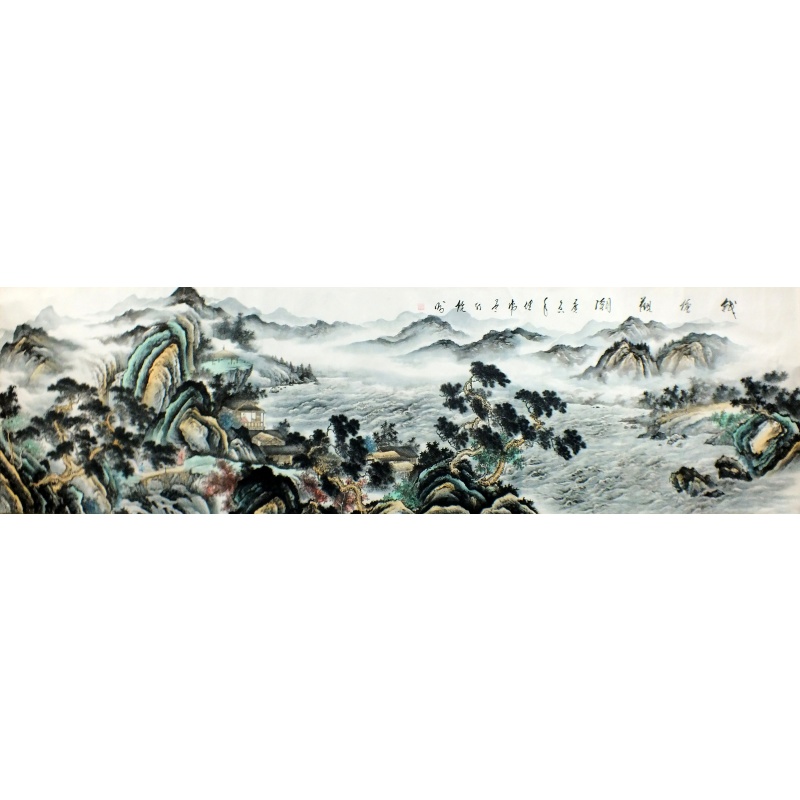 钱塘江观潮 刘继伟（款）1540