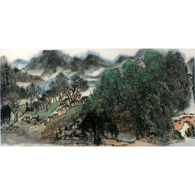 山乡春意 刘大明（款）0581