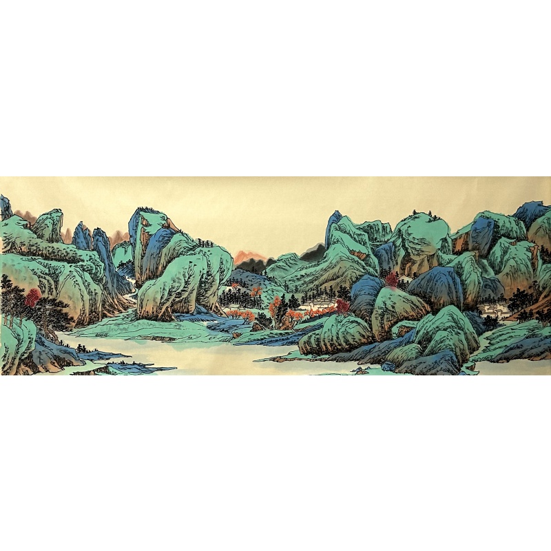 千里江山 马翰（款）1996