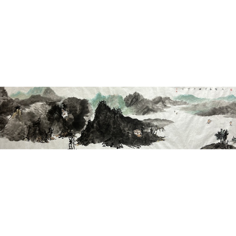 烟江叠峰图 张耀武（款）1577