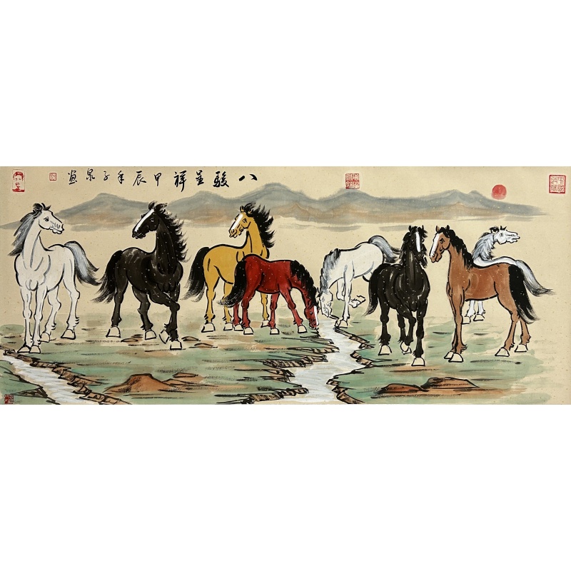 八骏呈祥 于子泉（款）1279