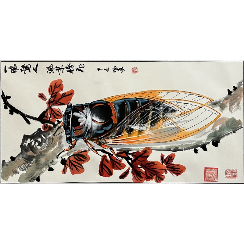 一鸣惊人 杨森（款）1057