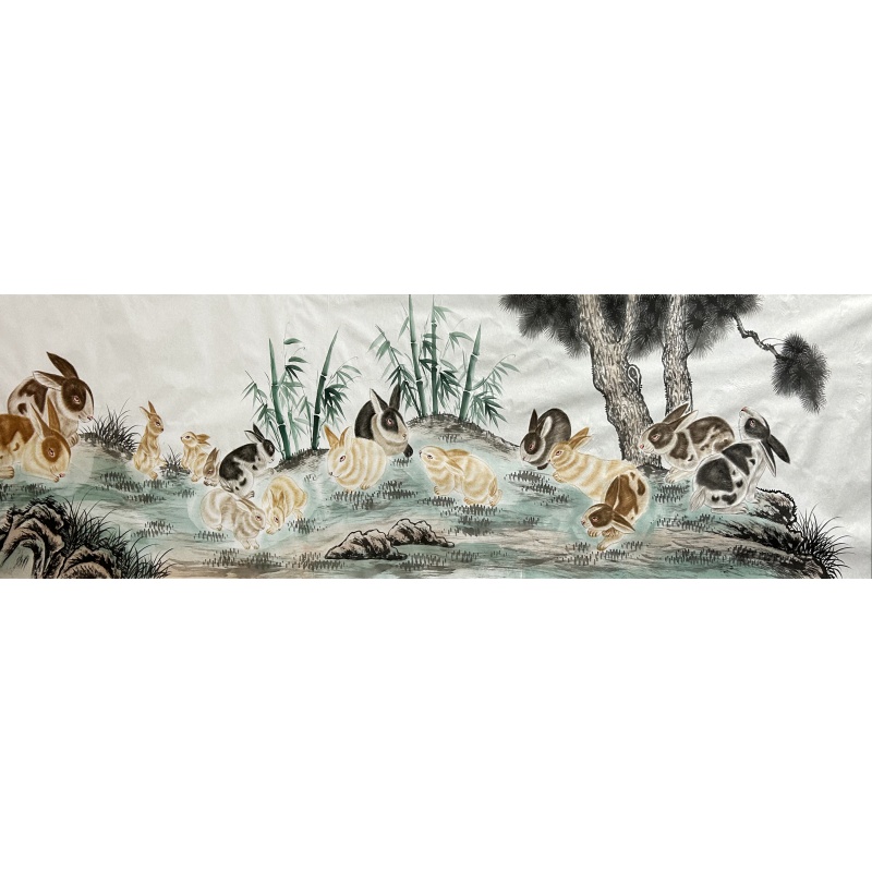 百兔图 李宝源（款）2235