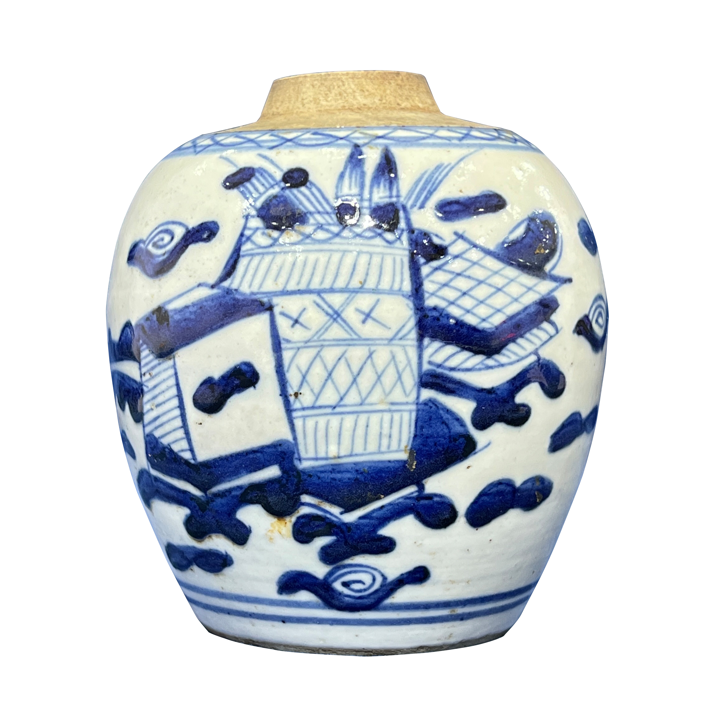 青花博古罐  256051