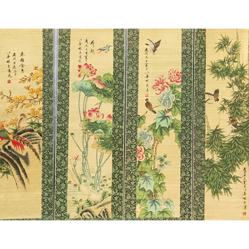 花鸟四条屏830203