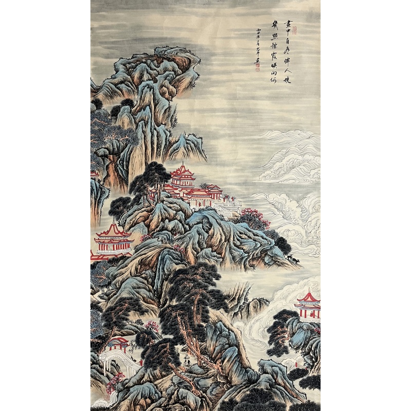 山水楼阁图55417