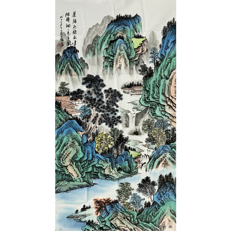 清绿山水图55750