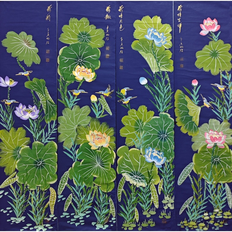 花鸟条屏850090