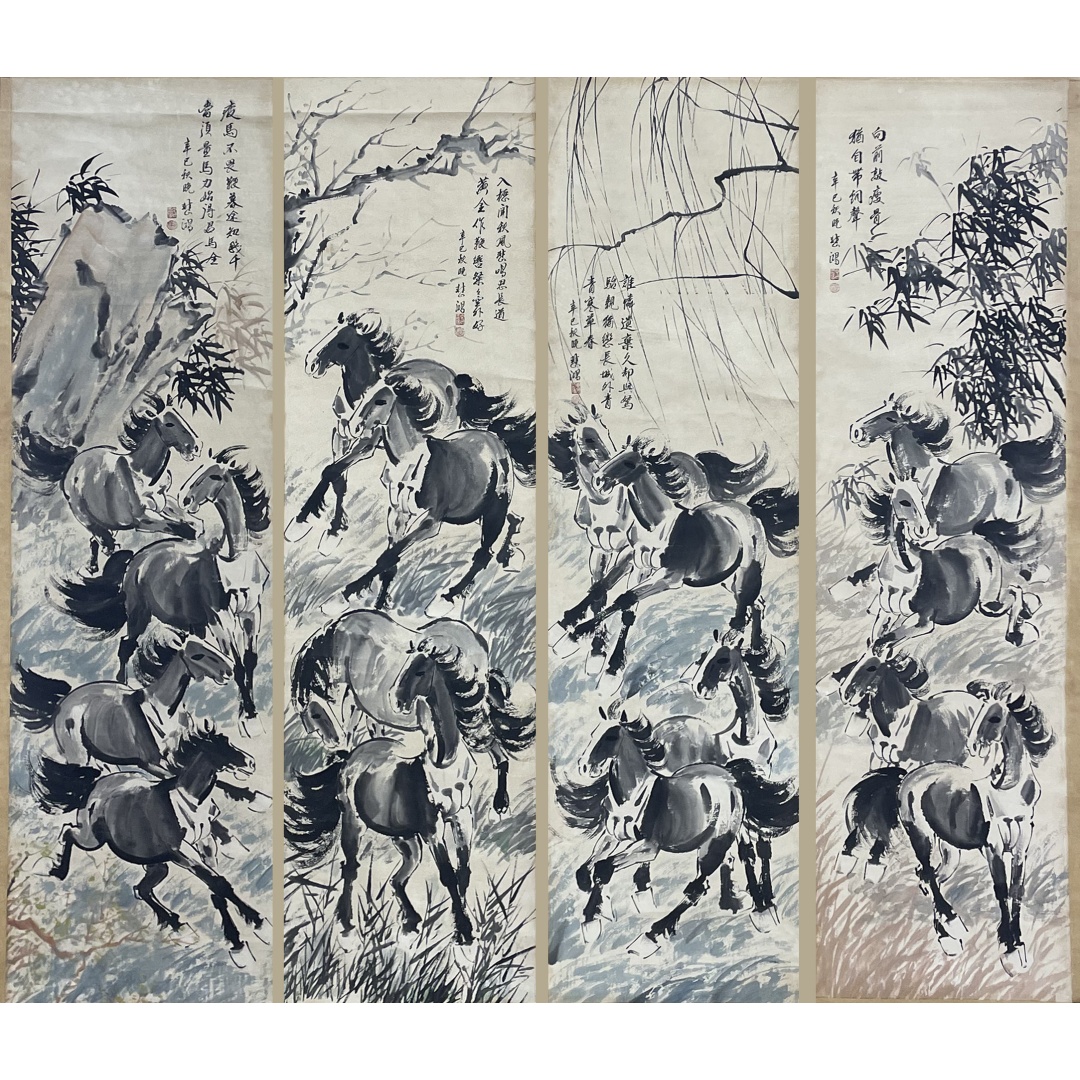骏马四条屏8760011
