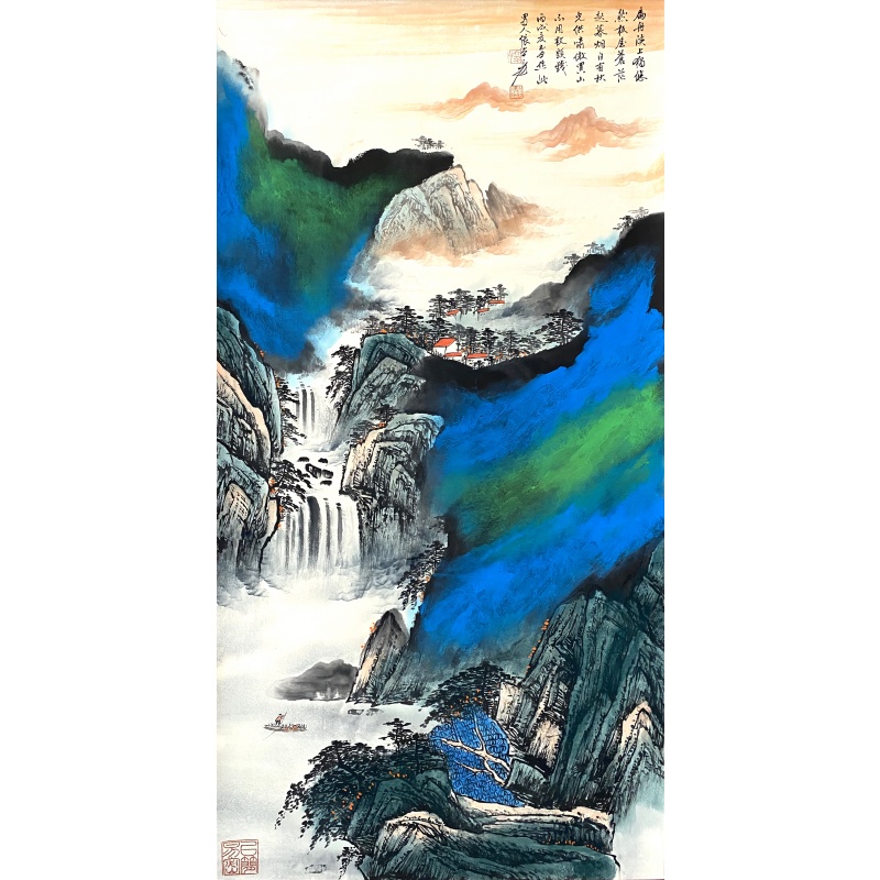 青绿山水画55614