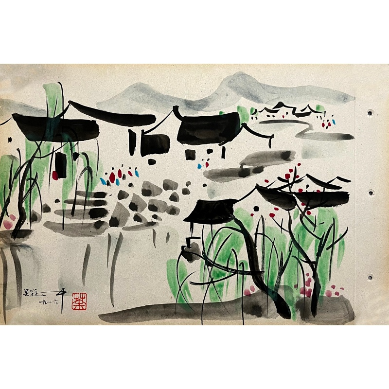 彩墨画手稿58713