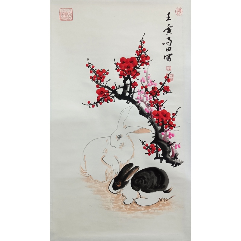 梅花双兔 823071