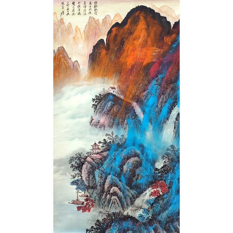 泼彩山水57888