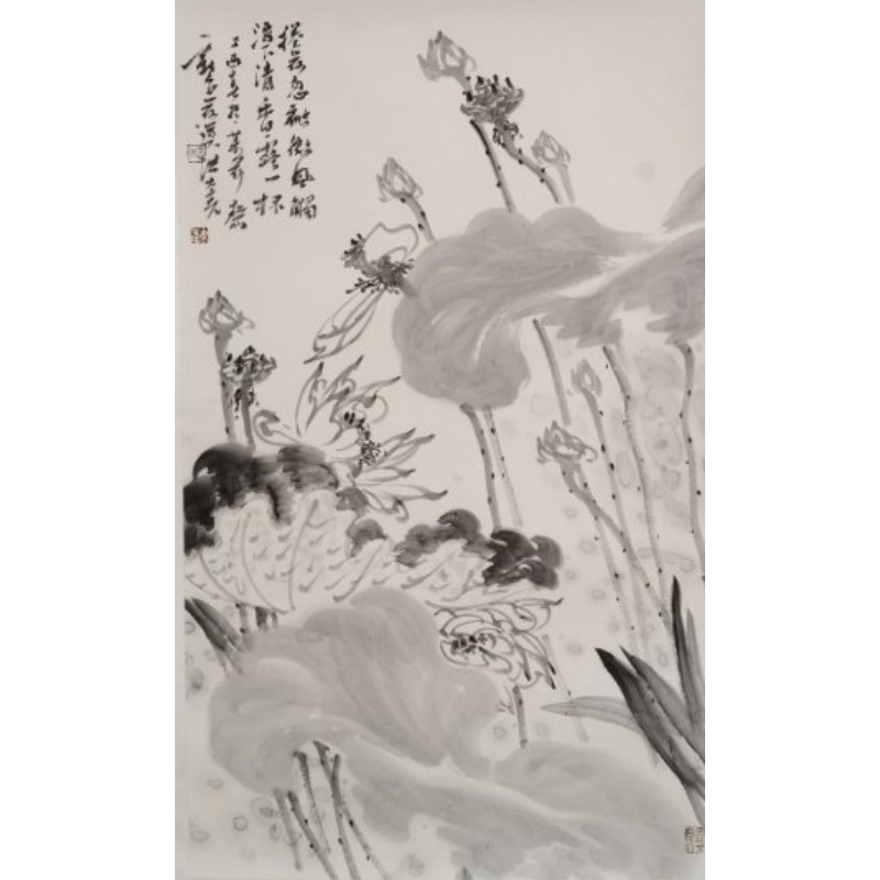 水墨花鸟图  804019