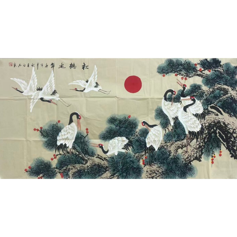 松鹤延年图  58593