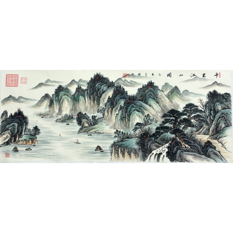 千里江山图左船  59406