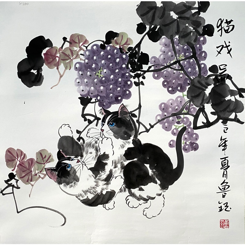 猫戏图56148