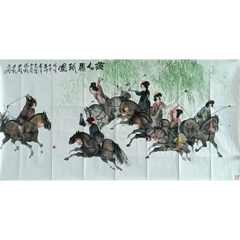 唐人马球图 822506