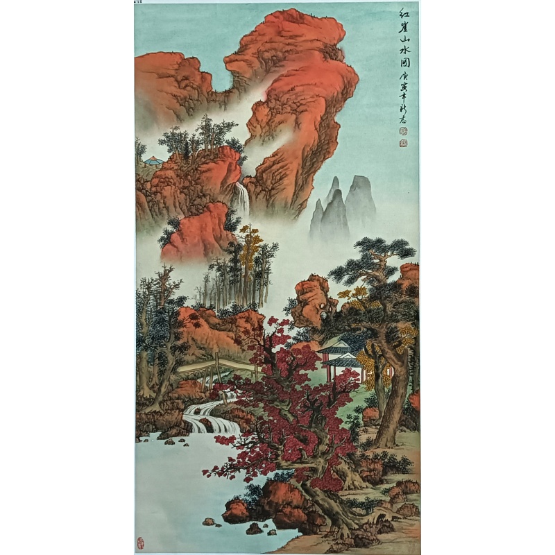 红崖山水图57543