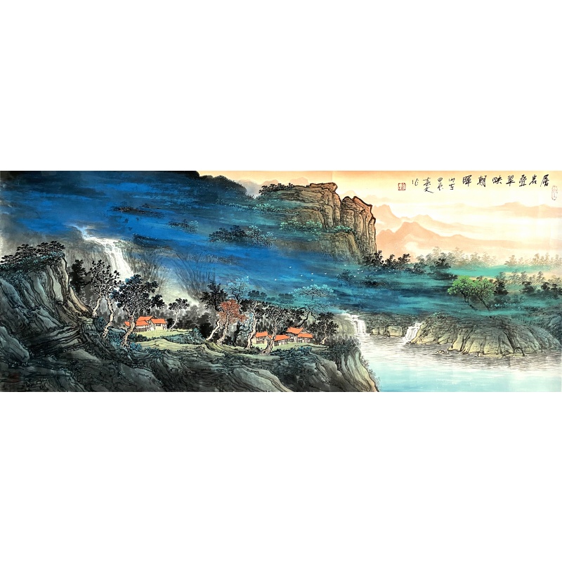 层岩叠翠映朝晖57050