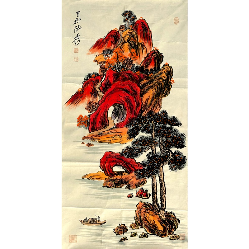 山水寿字图56788