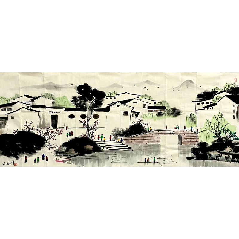 江南水乡横幅58977