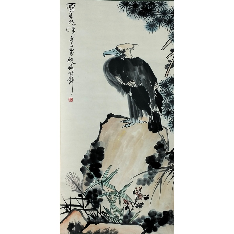 松鹰苍石图583950