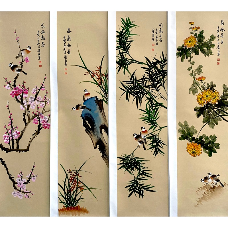花鸟四条屏591750