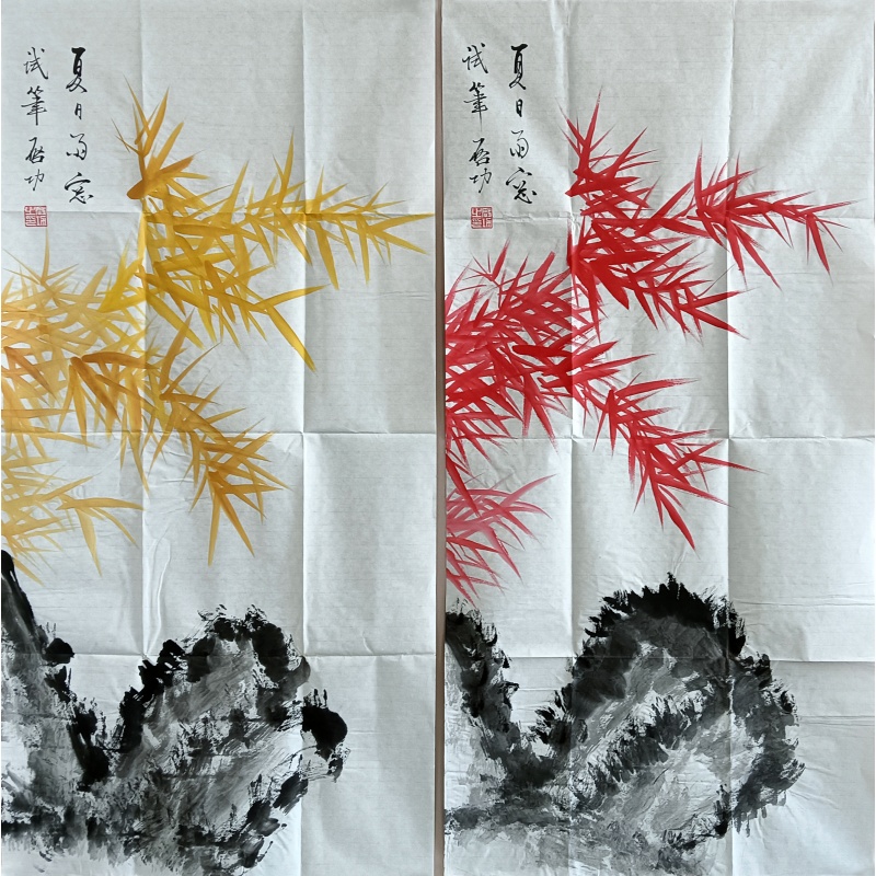 夏日雨窗（红）（黄）572590