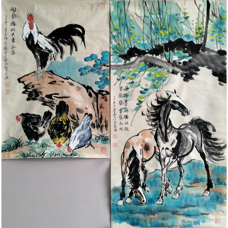 雄风振羽、双骏图572150