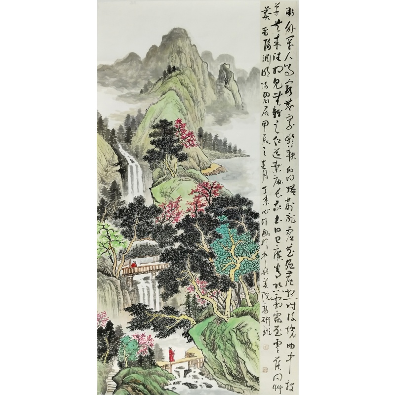 山水拼接书法568230