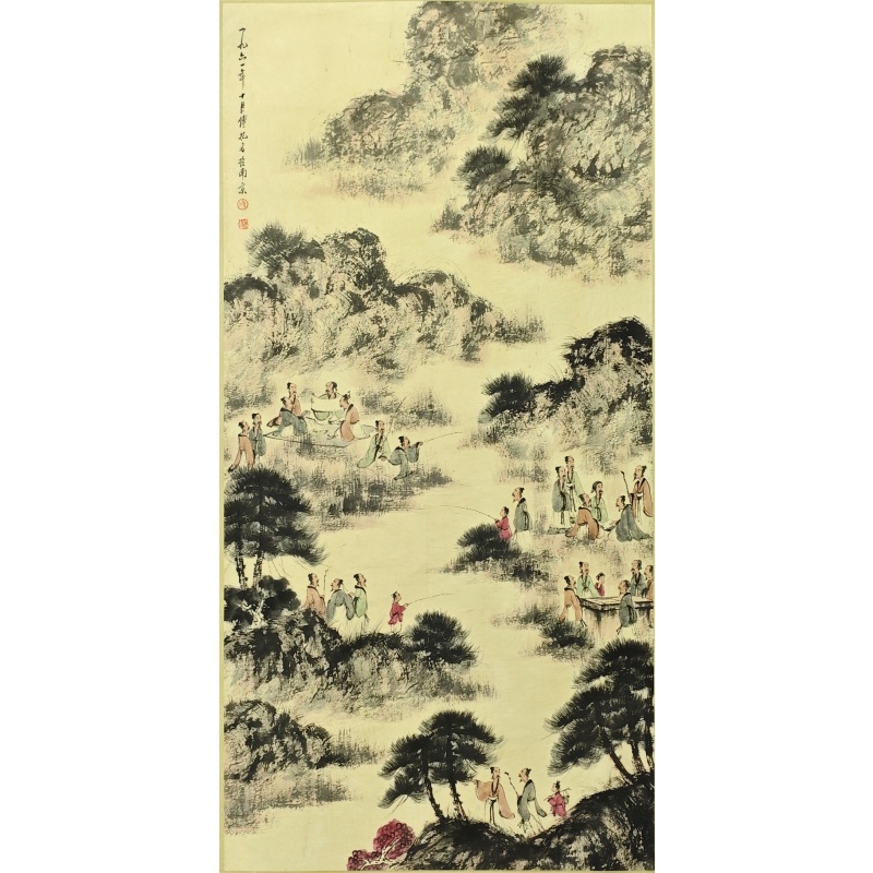 山水人文图811029