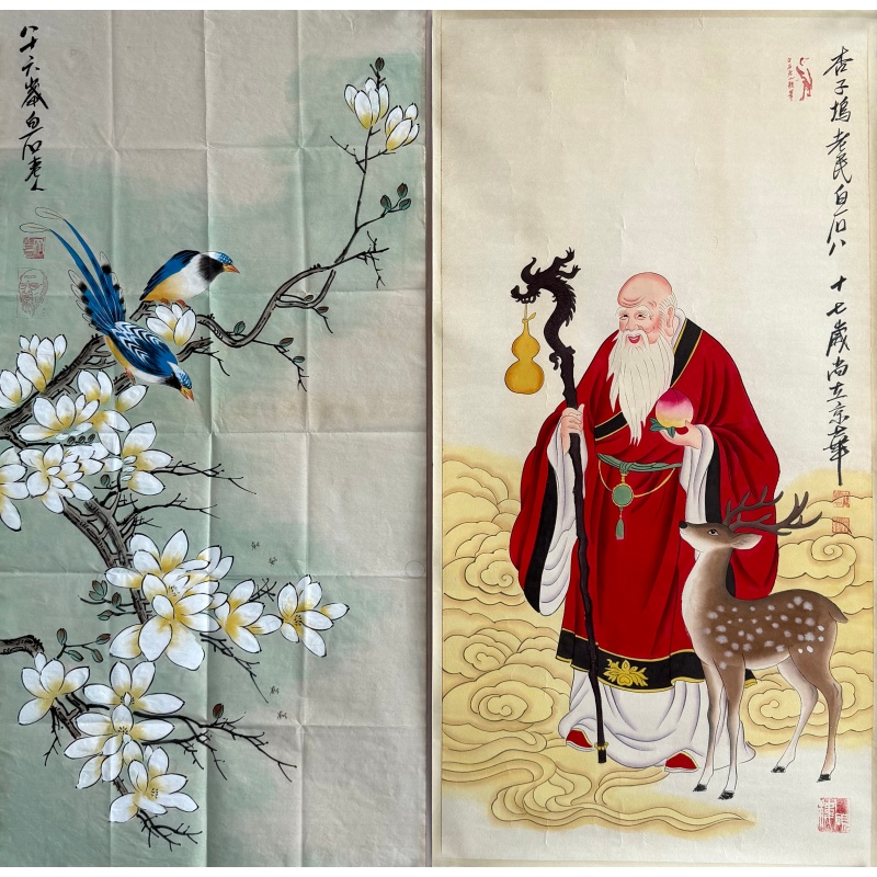 老寿星、花鸟585600