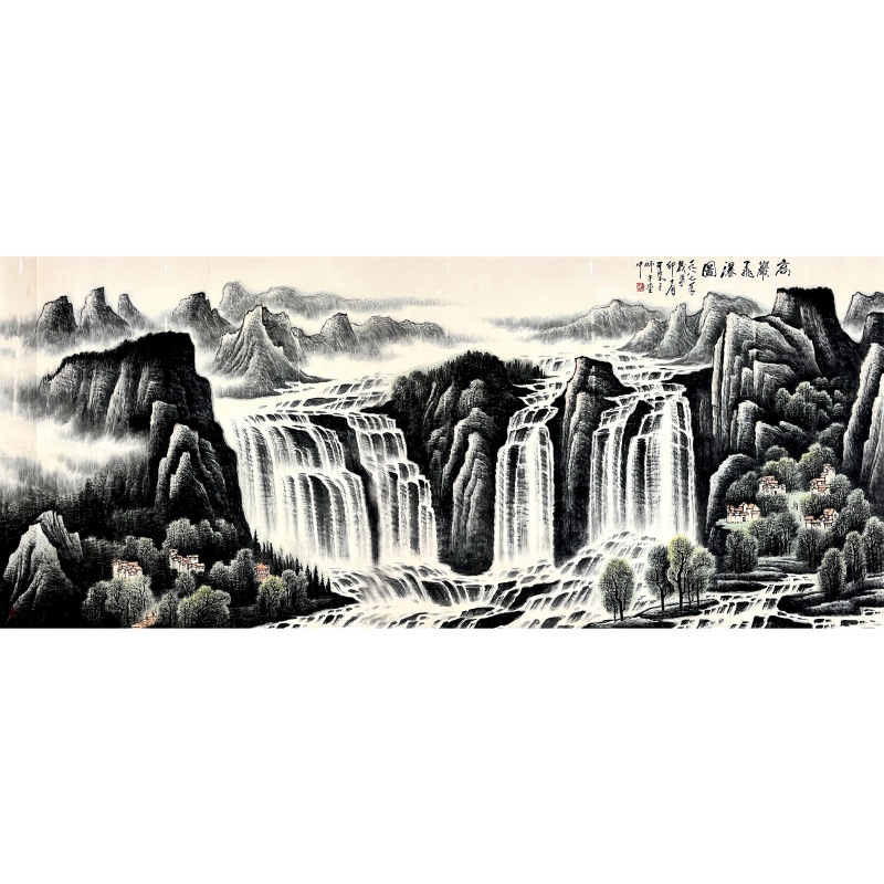 高山飞瀑图591520