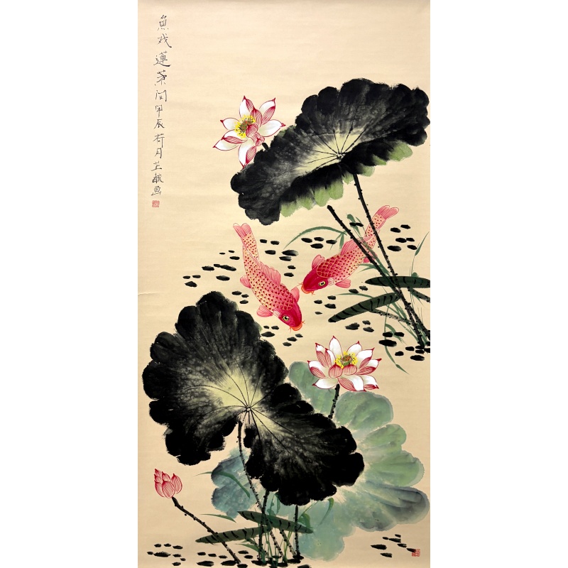 鱼戏莲叶间AG0043