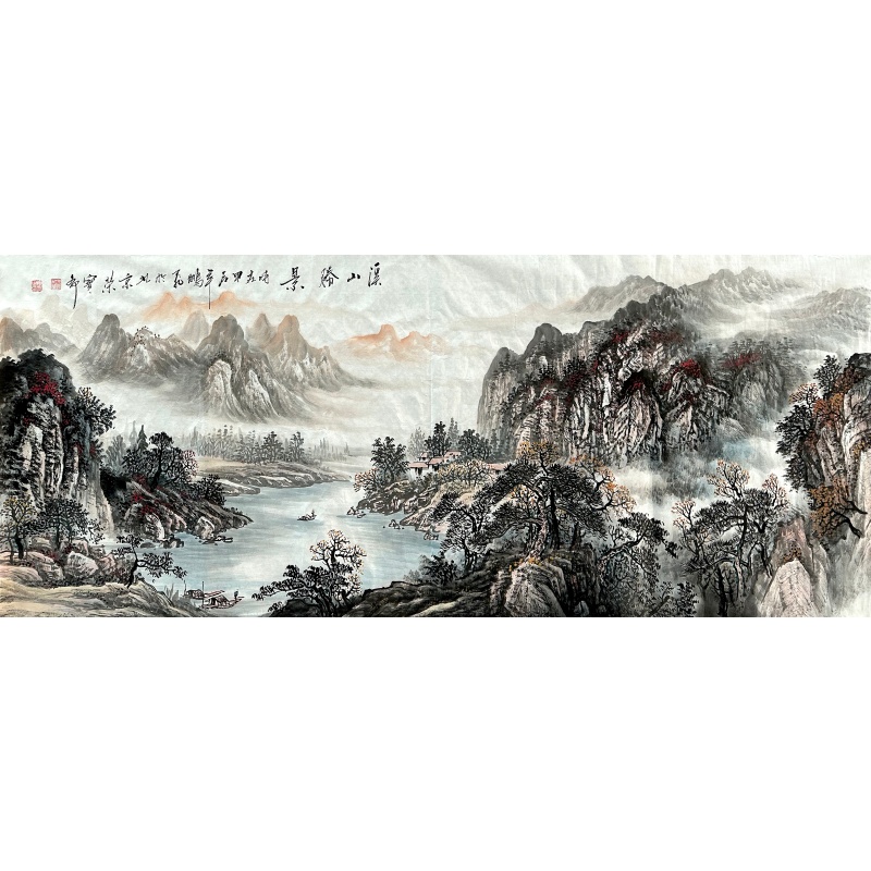 溪山胜境图AG0078