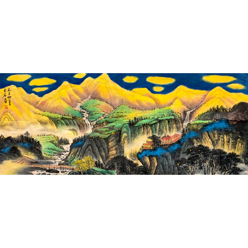 金峦翠谷祥云图AG0041