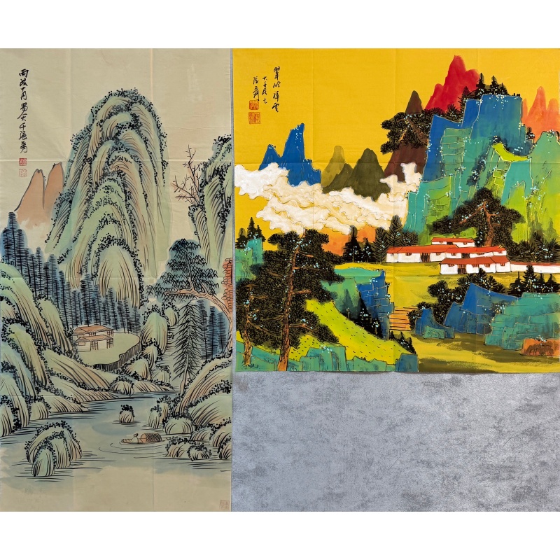 山水  翠岭祥云579810